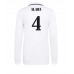 Cheap Real Madrid David Alaba #4 Home Football Shirt 2022-23 Long Sleeve